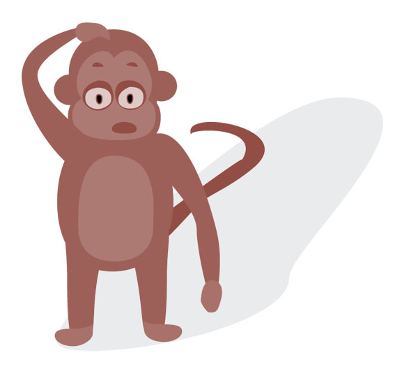 drawing of a monkey