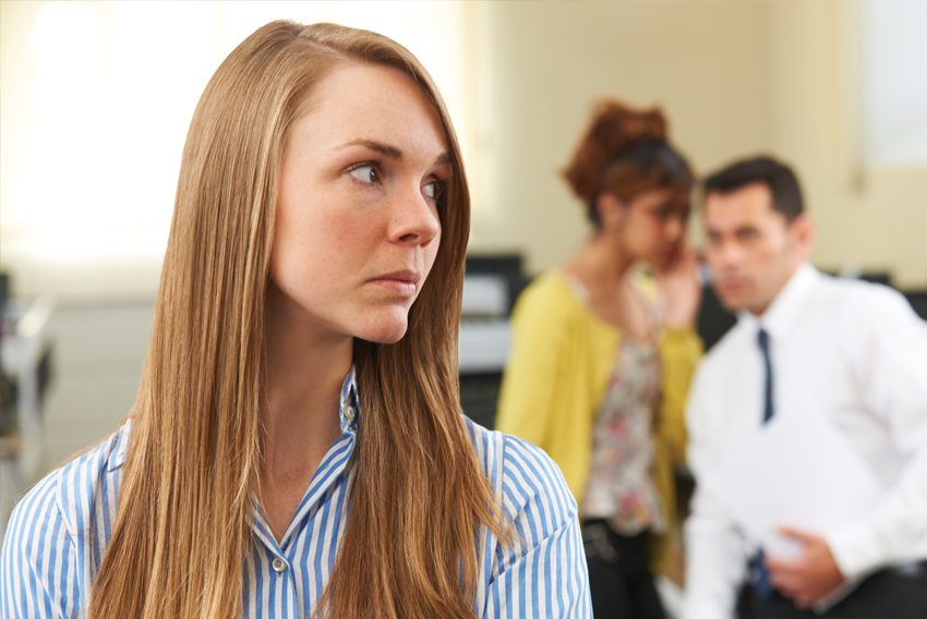 Woman in office