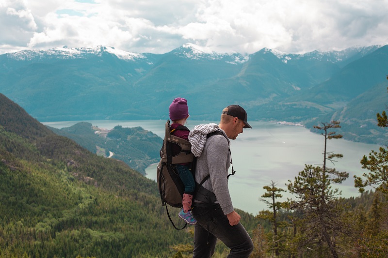 photo of a man hiking