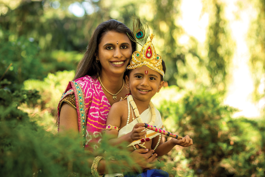 photo of Ramya GN Reddy and her son