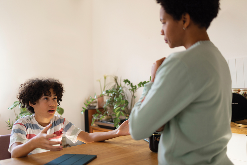 Stock photo of a teacher with children