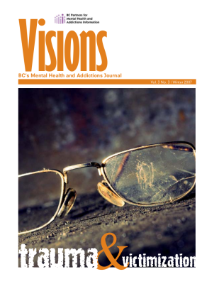cover of the Trauma and Victimization of Visions Journal