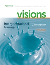 Thumbnail cover of Intergenerational Trauma issue of Visions magazine
