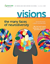 Visions cover: The Many Faces of Neurodiversity