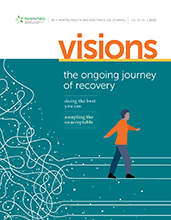 Cover image of Visions Magazine, Recovery Across the Lifespan