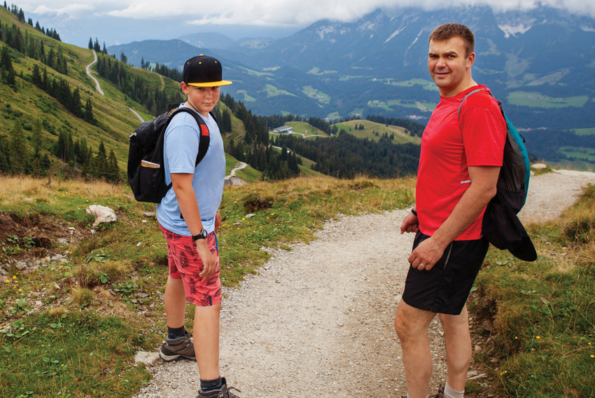 Father and son Stock photo