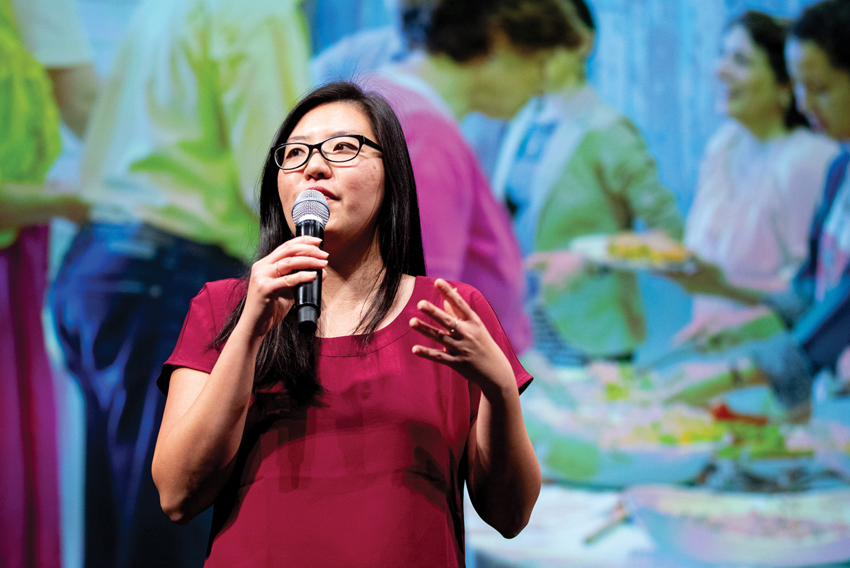 Trixie Ling speaking about Flavours of Hope at PechaKucha (Vancouver, 2019) Trixie Ling speaking about Flavours of Hope at PechaKucha (Vancouver, 2019) | Photo credit: Bright Photography